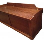 Click to enlarge image Mindy Cedar Chest - Red Oak Storage Chest - Cedar Lined Chest!