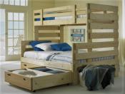 Click to enlarge image Twin over Full Bed with Storage Drawers - Our Beds - Very Sturdy and Durable!
