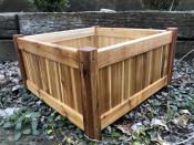 Click to enlarge image 20" Square Western Red Cedar Box - Western Red Cedar Planter Boxes - Square and Rectangular Planter Boxes!